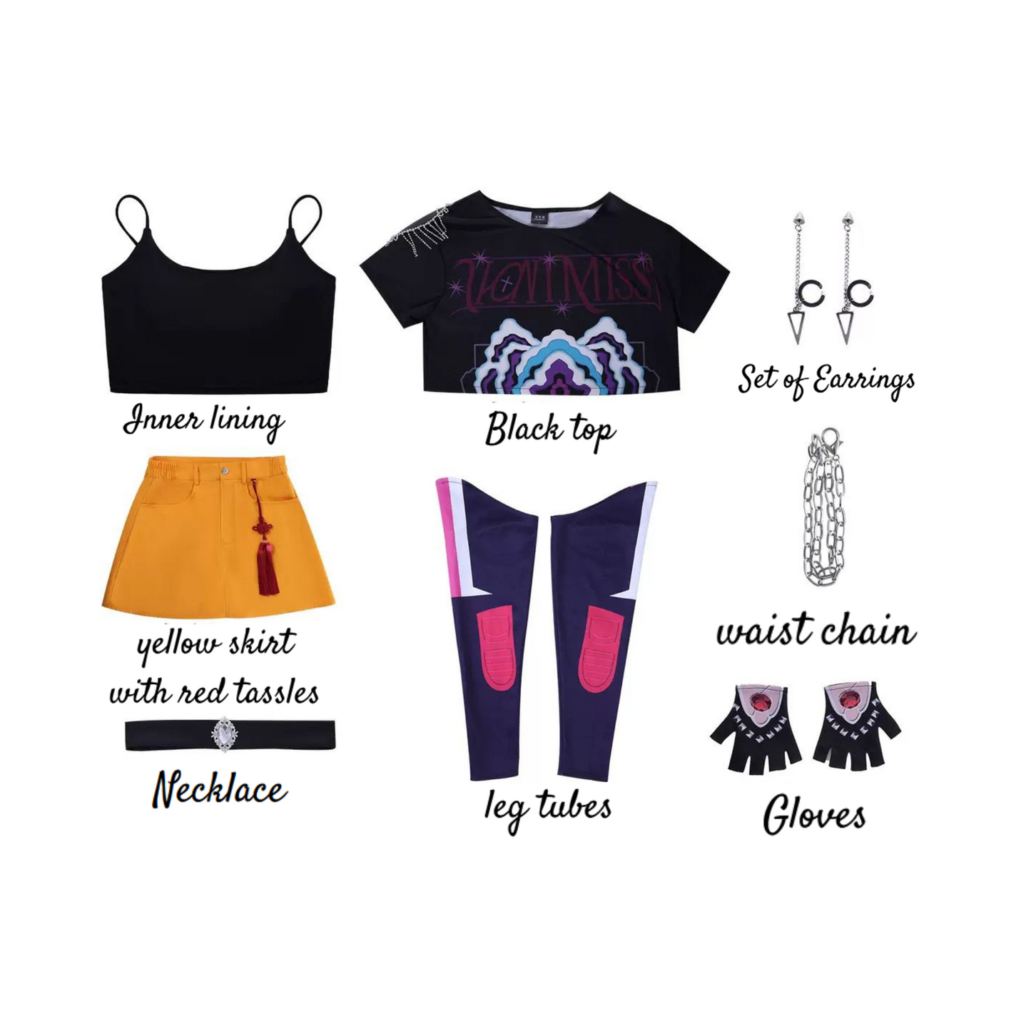Girls Outfit for Halloween Mira Costume Kpop Demon Hunters inspired 3D Outfits for Girls
