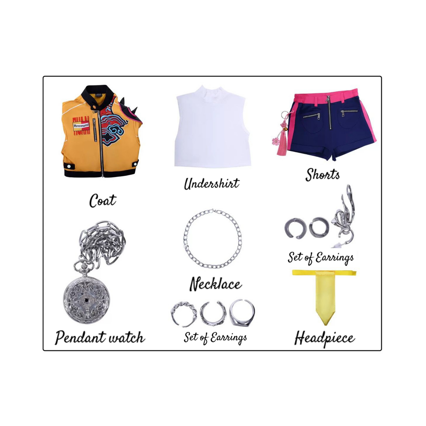 Girls Outfit for Halloween Rumi Costume Kpop Demon Hunters inspired 3D Outfits for Girls