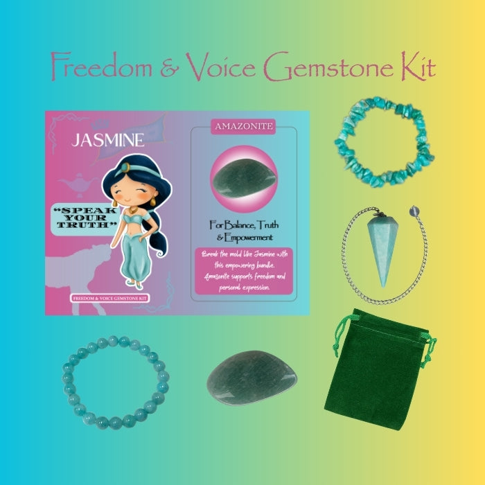 Princess Jasmine's Freedom & Voice Gemstone Kit - Amazonite