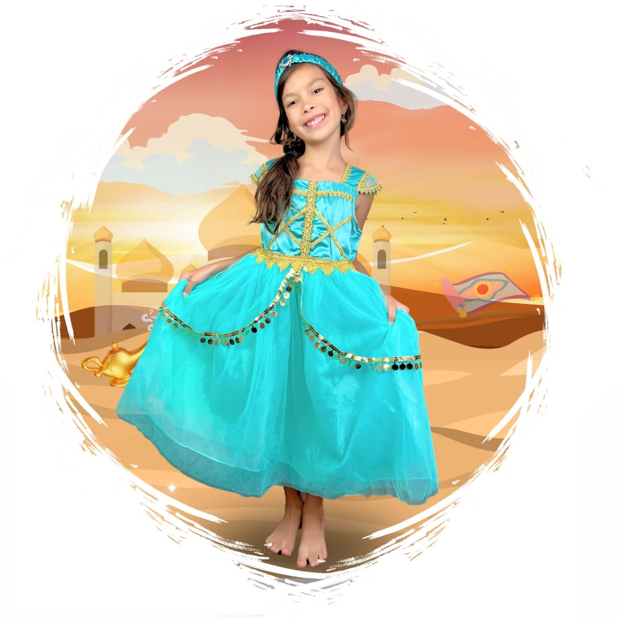 Princess hot Dresses, princess jasmine dresses, costume dresses, birthday dresses,