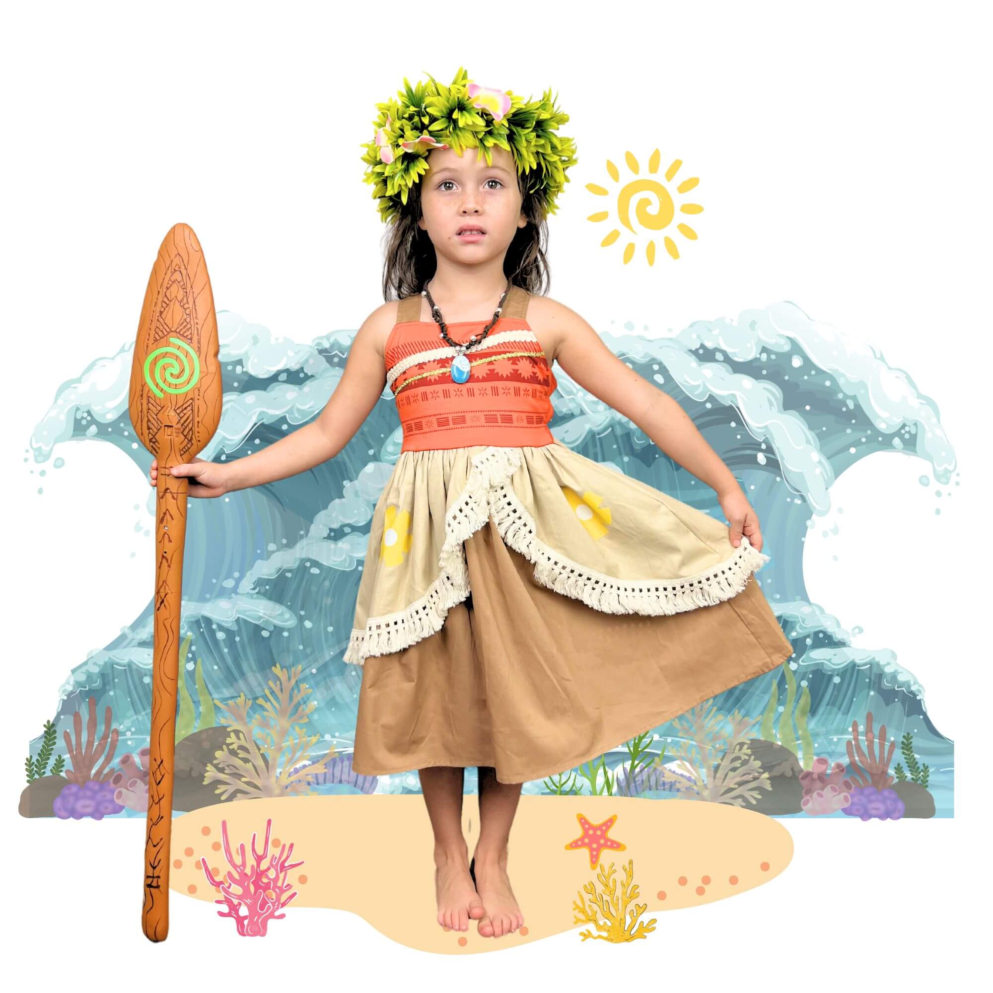 Moana orders costume for kids