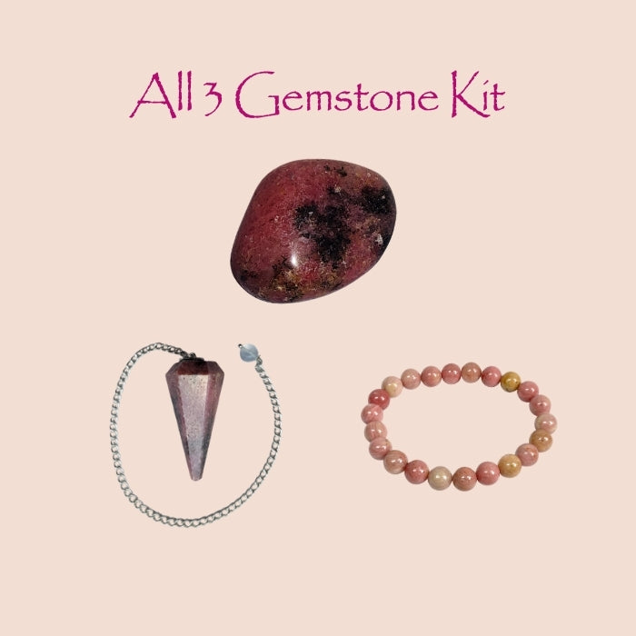 Princess Anna's Passion & Power Gemstone Kit - Rhodonite