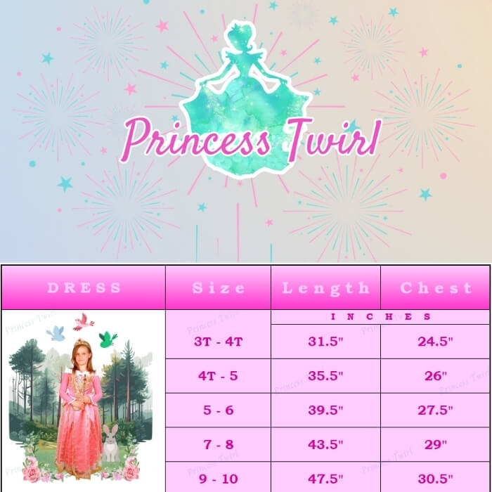 sleeping beauty dress for girls age 3 4 5 6 7 8 9 10