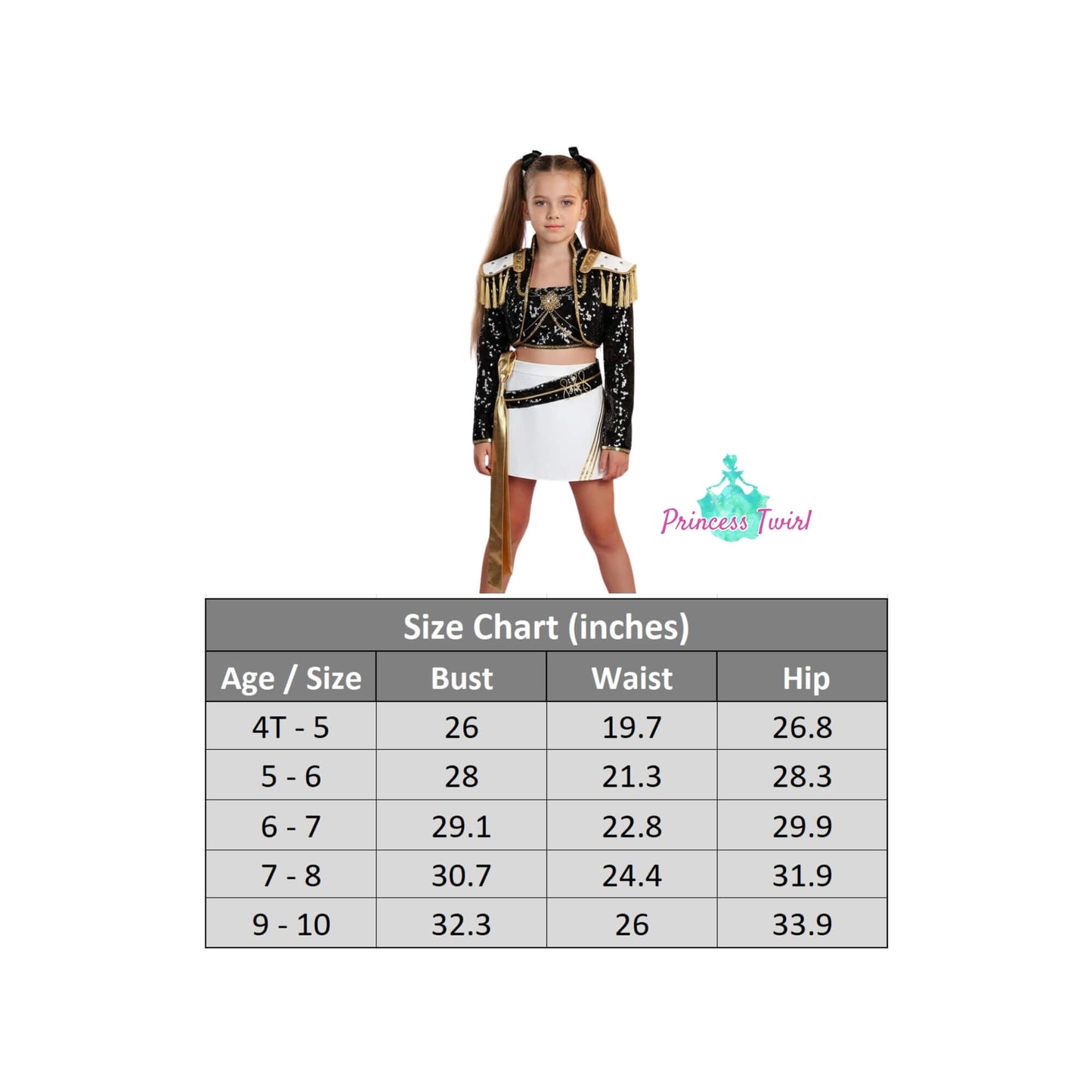 PRE ORDER Mira Golden Black Costume for Kids Shiny KPop Demon Hunters Inspired Cosplay for Girls