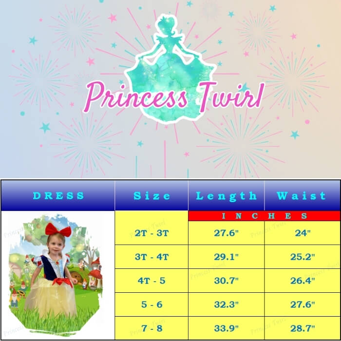 snow white costume big collar dress for girls age 2 3 4 5 6 7 8