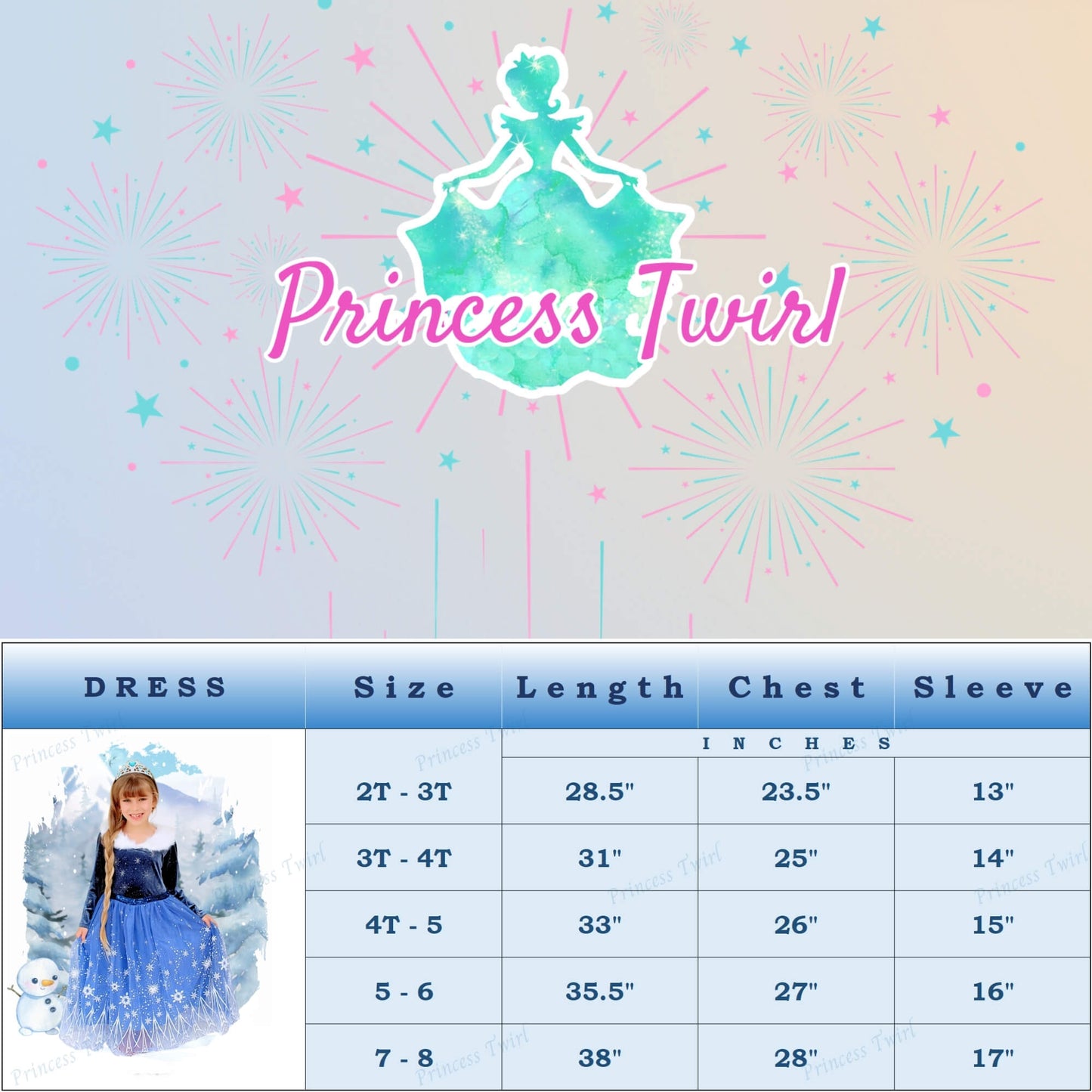 elsa velvet dress for kids age 2 3 4 5 6 7 8