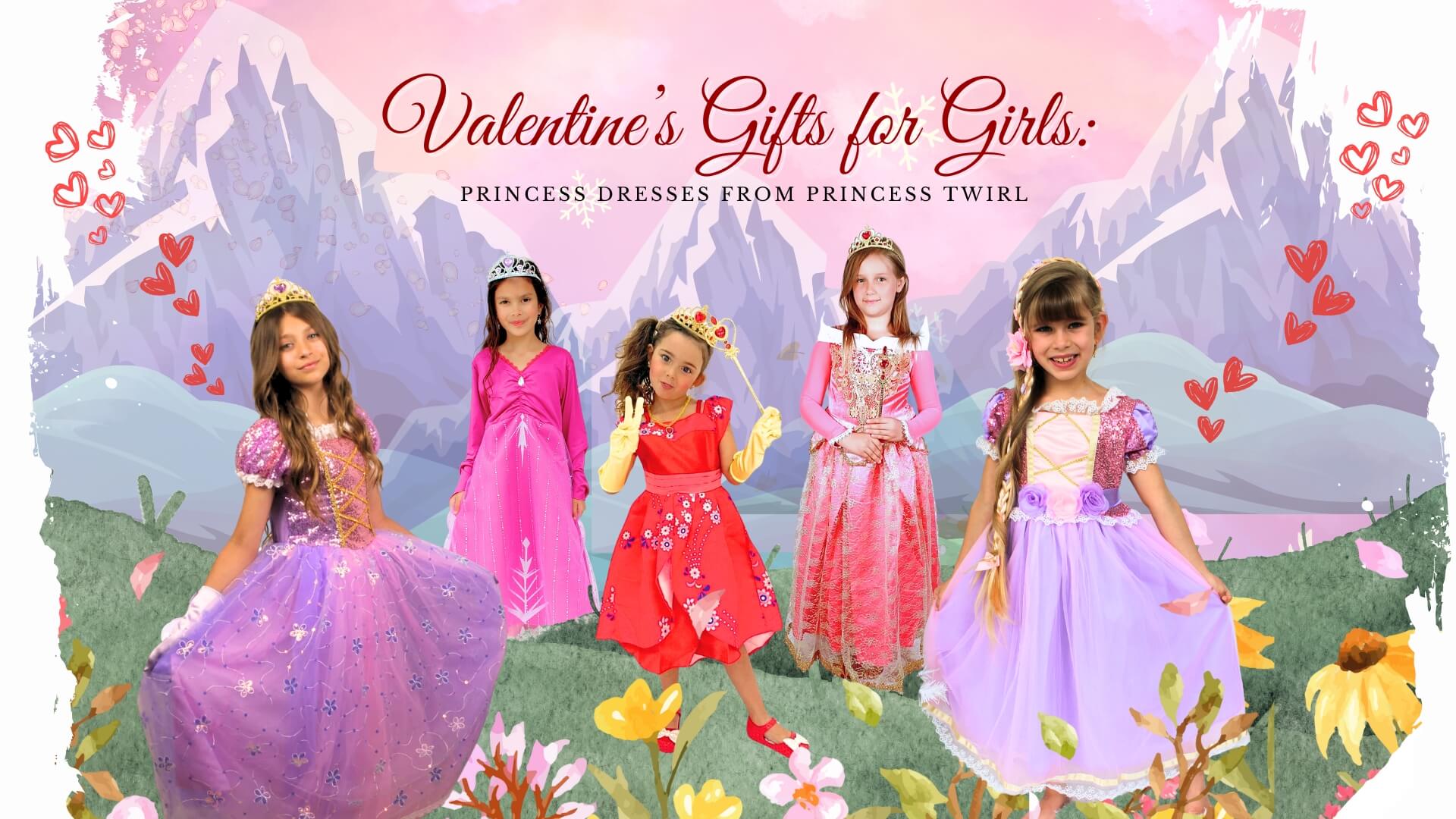 Valentine’s Gifts for Girls Magical Princess Dresses from Princess Twirl