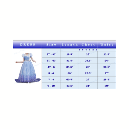 Deluxe Elsa Dress and Costume: Perfect for Frozen-Themed Occasions