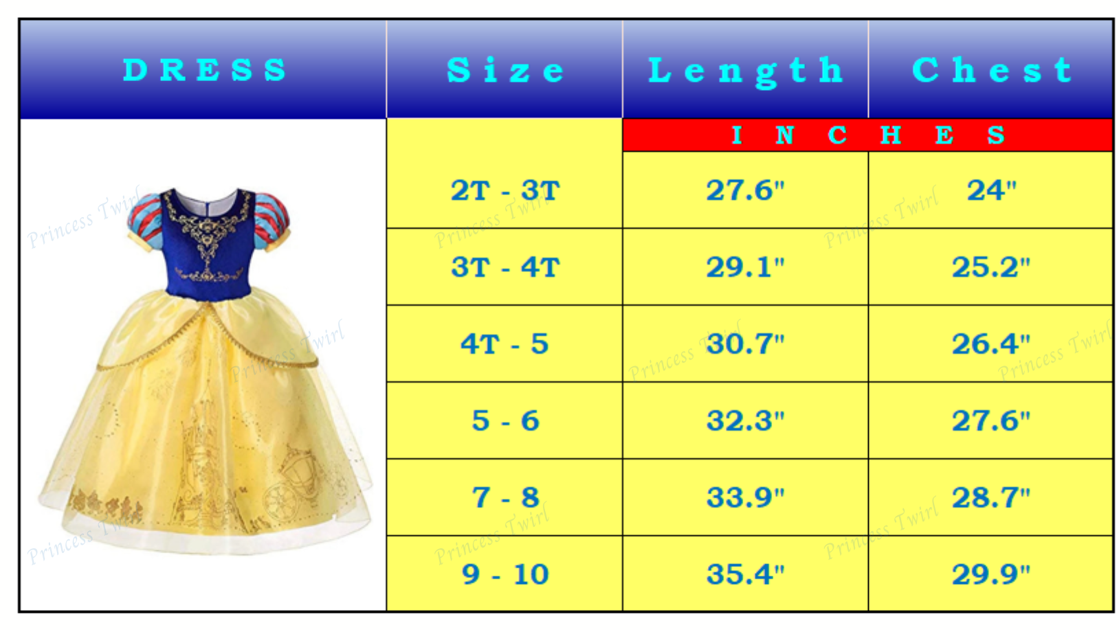 Disney-Inspired Snow White Deluxe Dress for Girls and Toddlers Costume