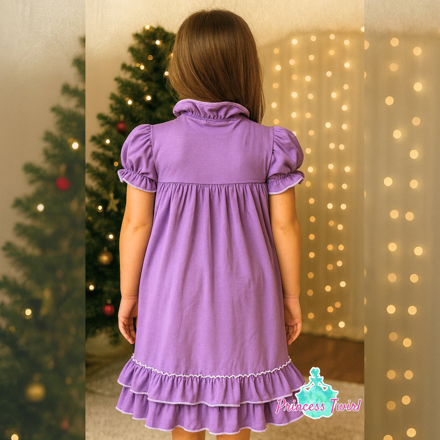 Purple Clara Nutcracker Christmas Morning Dress