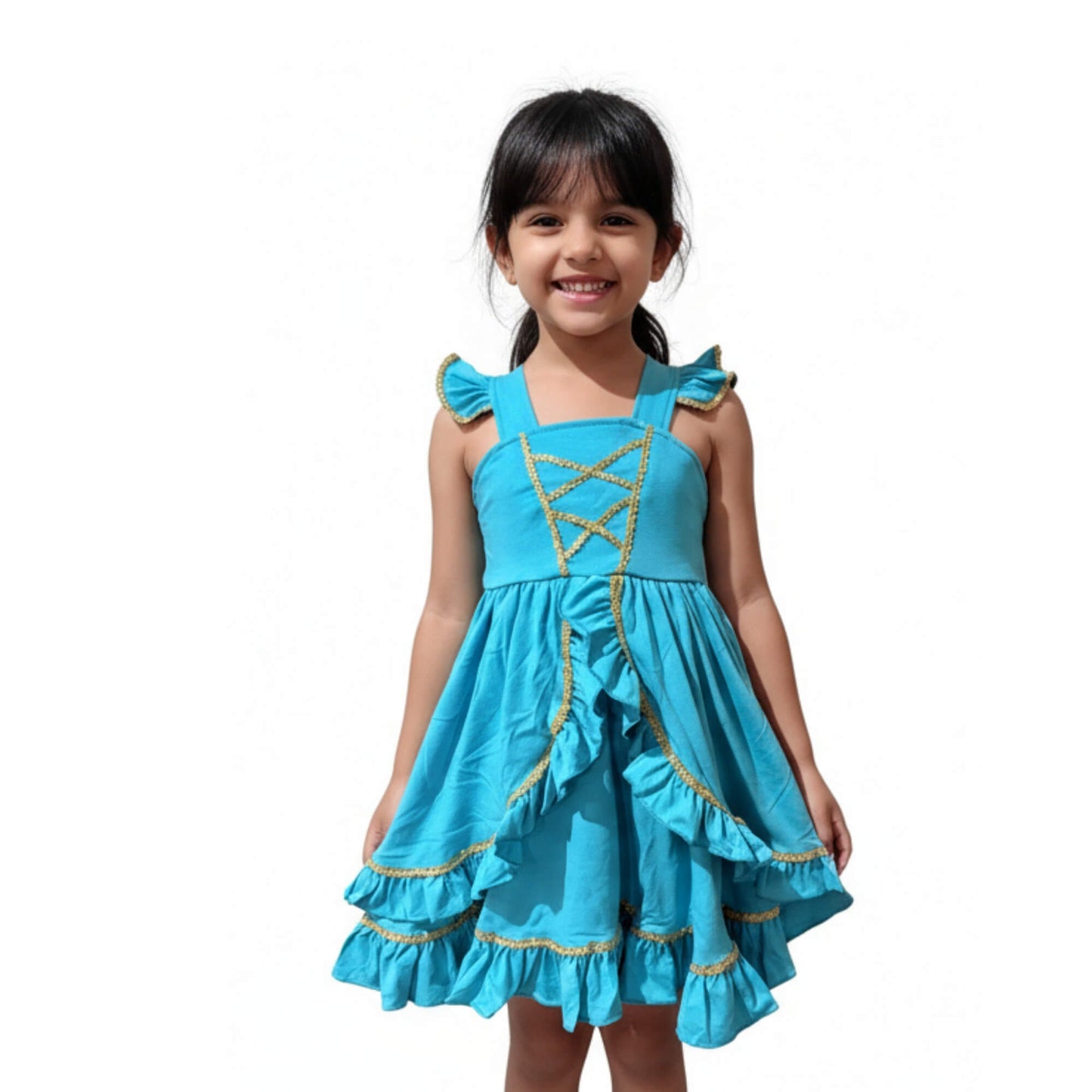 arabian princess dress Arab Princess Turquoise Dress for Kids Everyday Costume 7