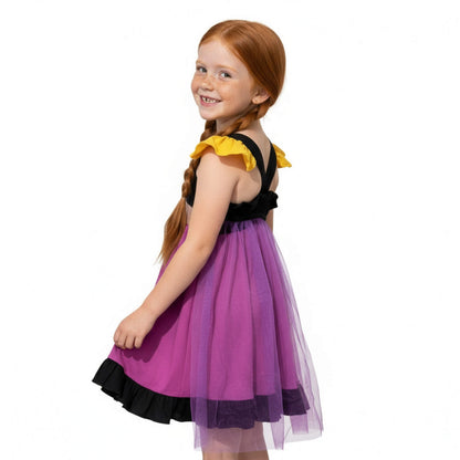 Anna Frozen Pink and Black Dress for Kids Everyday Play