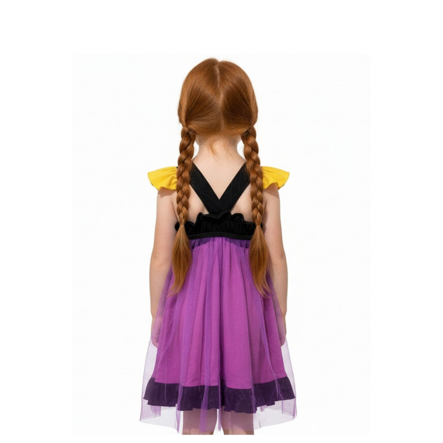 Anna Frozen Pink and Black Dress for Kids Everyday Play