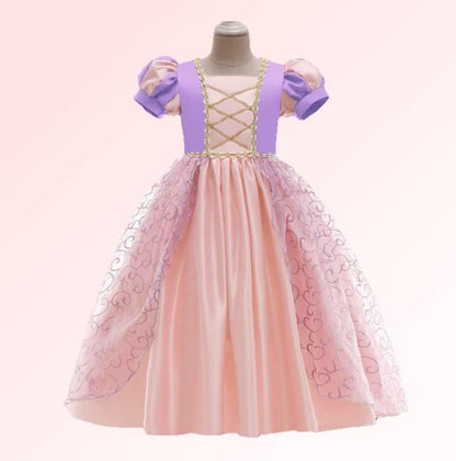 Deluxe Pink Rapunzel Dress - Disney-Inspired Birthday Princess Dress Up Costume