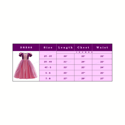 Deluxe Purple Rapunzel Birthday Dress - Disney-Inspired Princess Costume