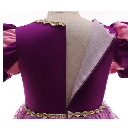 Deluxe Purple Rapunzel Birthday Dress - Disney-Inspired Princess Costume