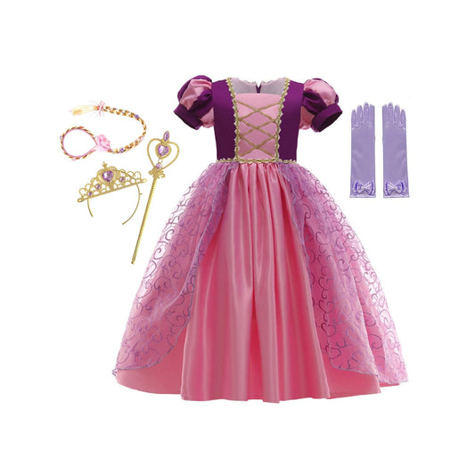 Deluxe Purple Rapunzel Birthday Dress - Disney-Inspired Princess Costume