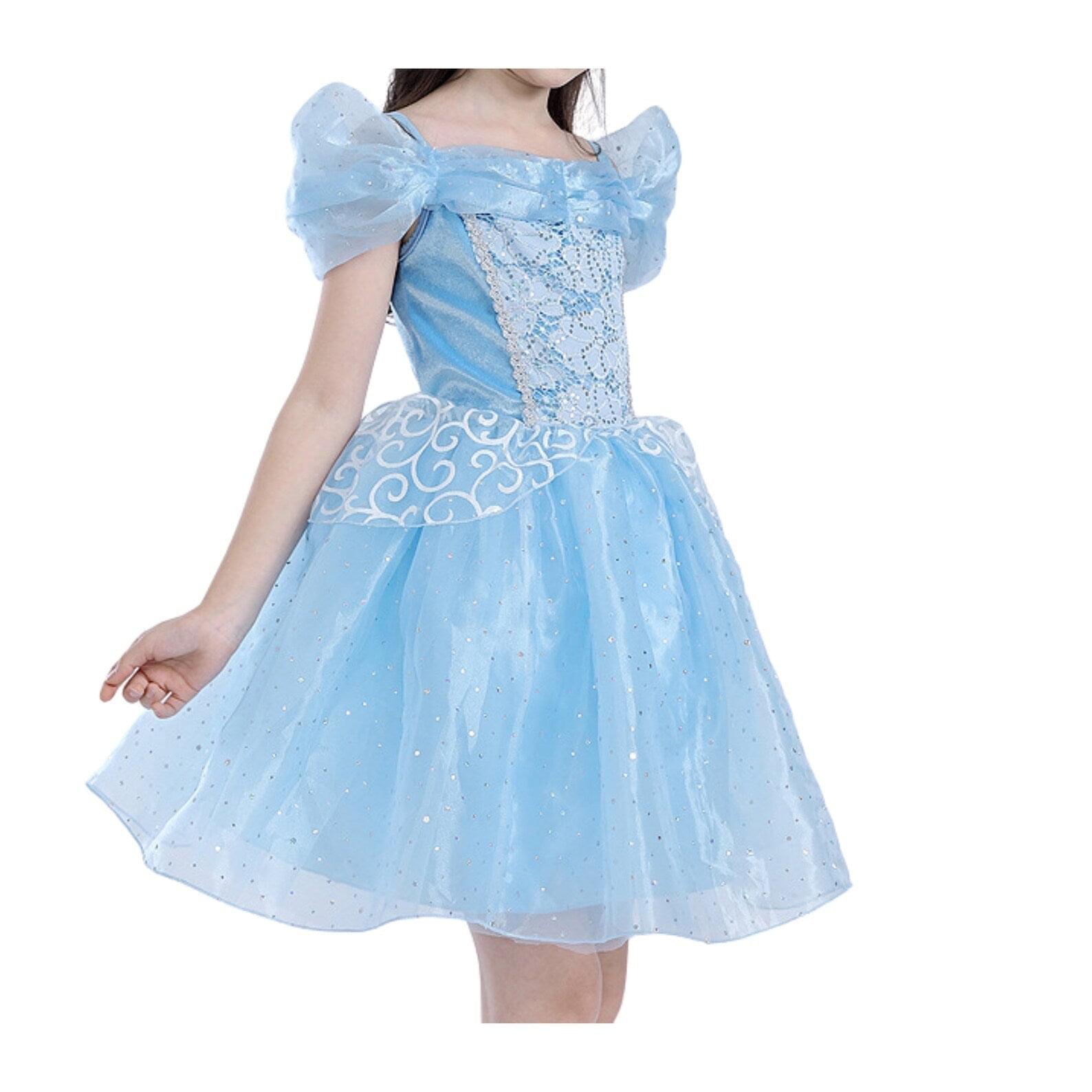 Disney-Inspired Cinderella Princess Dress Gift Set for Birthdays and More