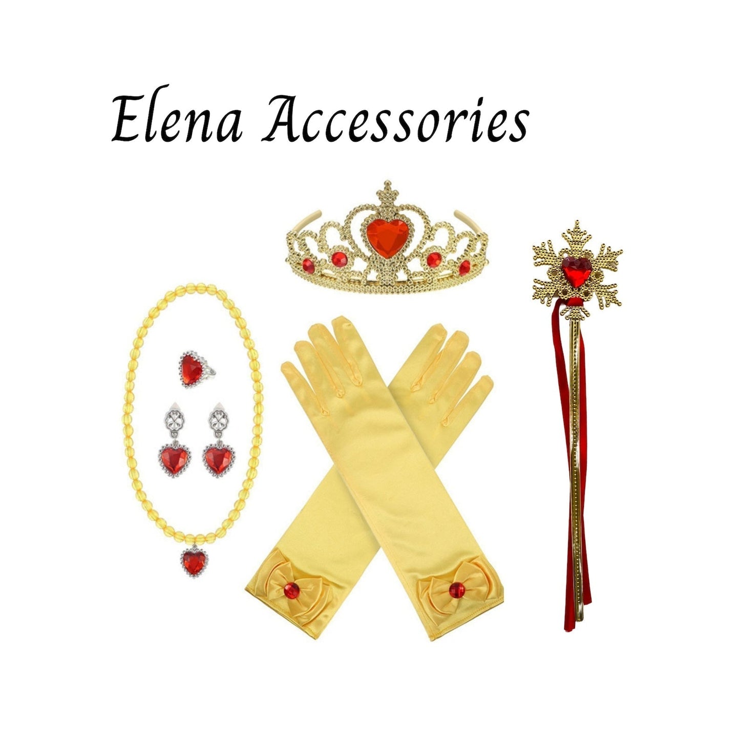 Disney-Inspired Elena of Avalor Accessories with Personalized Tote Bag, Princess Elena of Avalor Gift Set Elena Accessories