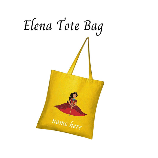 Disney-Inspired Elena of Avalor Accessories with Personalized Tote Bag, Princess Elena of Avalor Gift Set Elena personalized Tote Bag