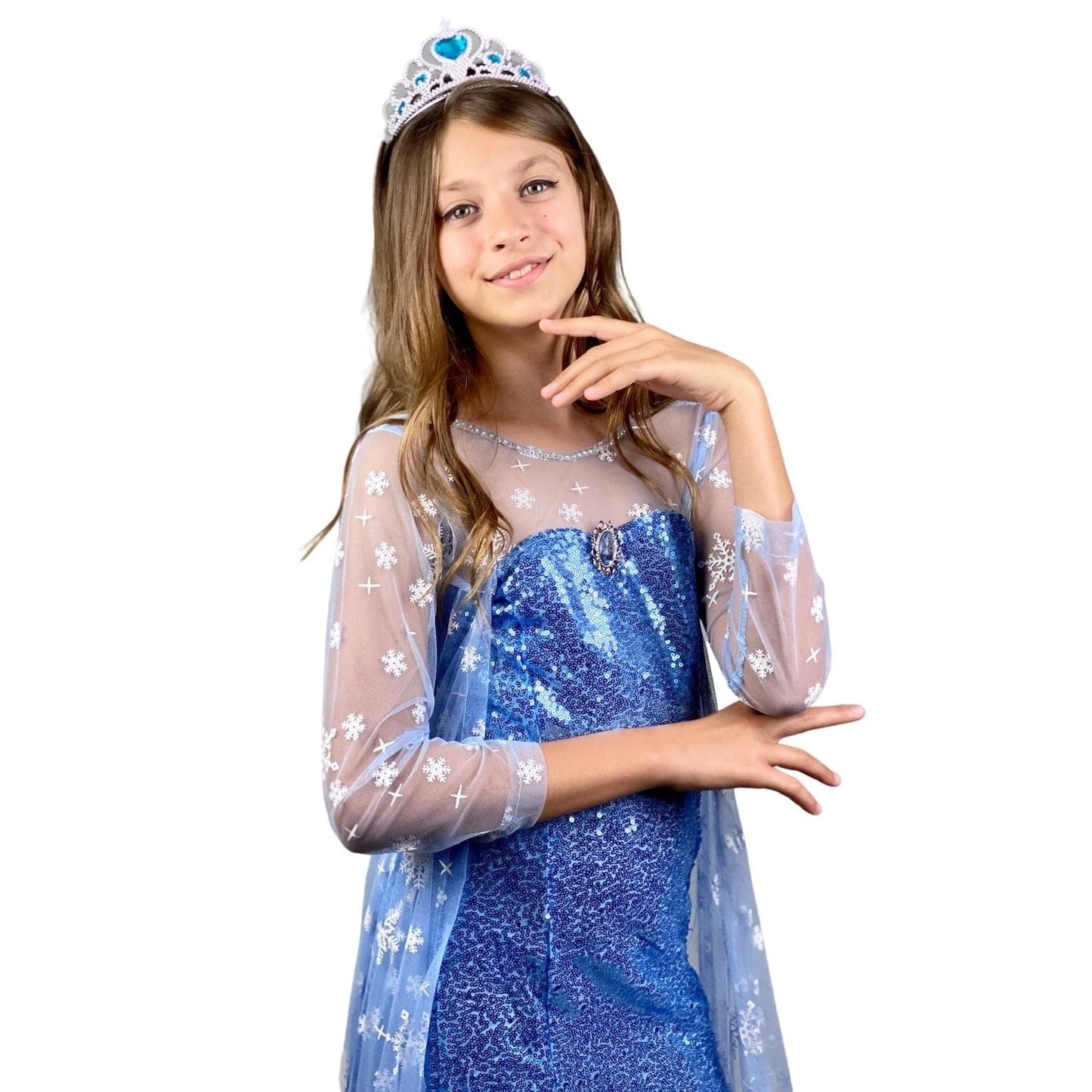 Disney-Inspired Elsa Ice Queen Dress for Birthday or Halloween