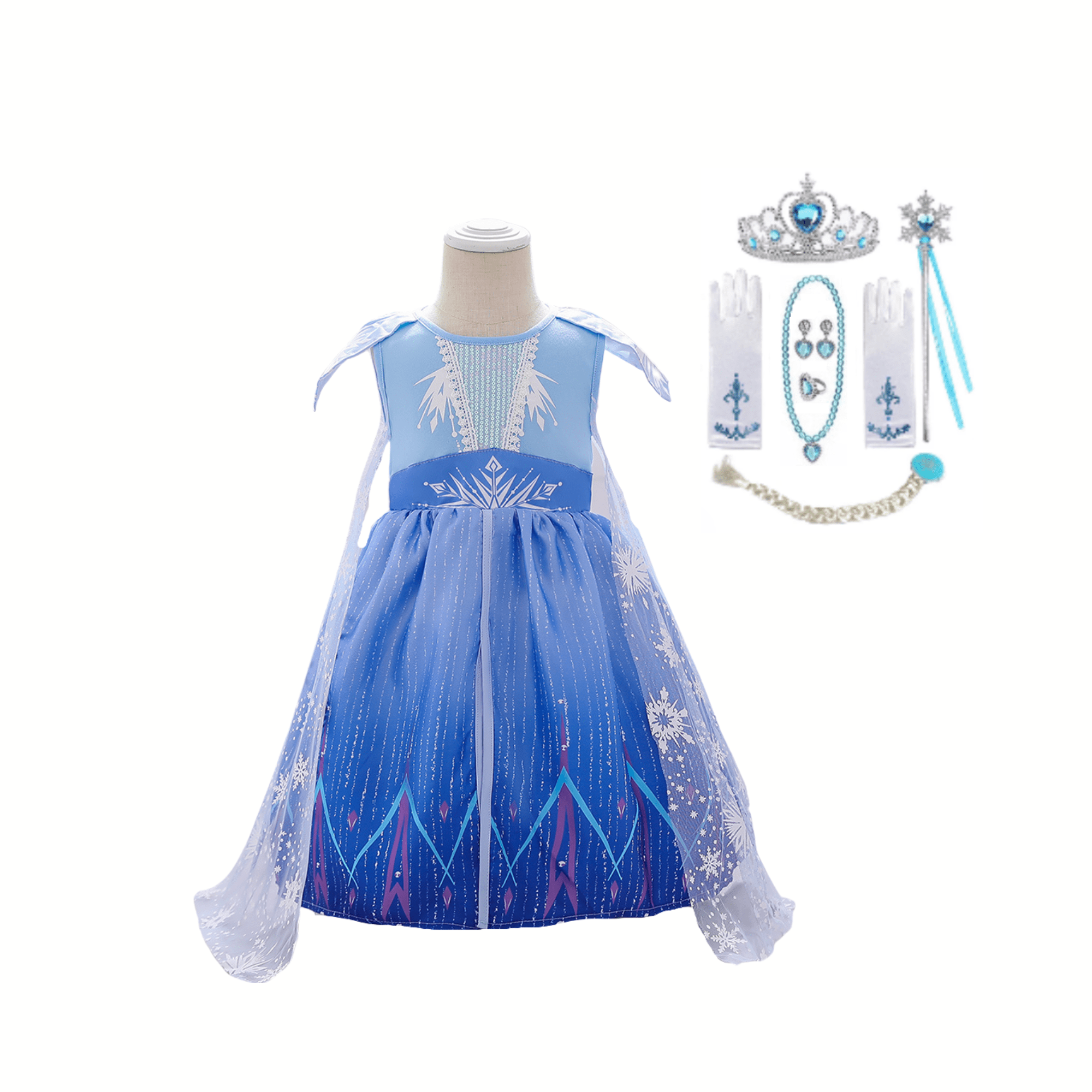 Princess Dress Elsa Girl Clothing Anna Dress Summer Cosplay Snow Queen  Vestido Kids Cosplay Children's Costumes Birthday Party - AliExpress