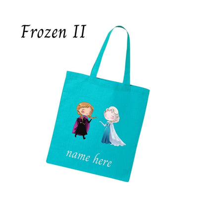 Disney-Inspired Frozen Princess Elsa, Anna & Olaf Personalized Tote Bags Frozen II: Elsa & Anna Tote Bag