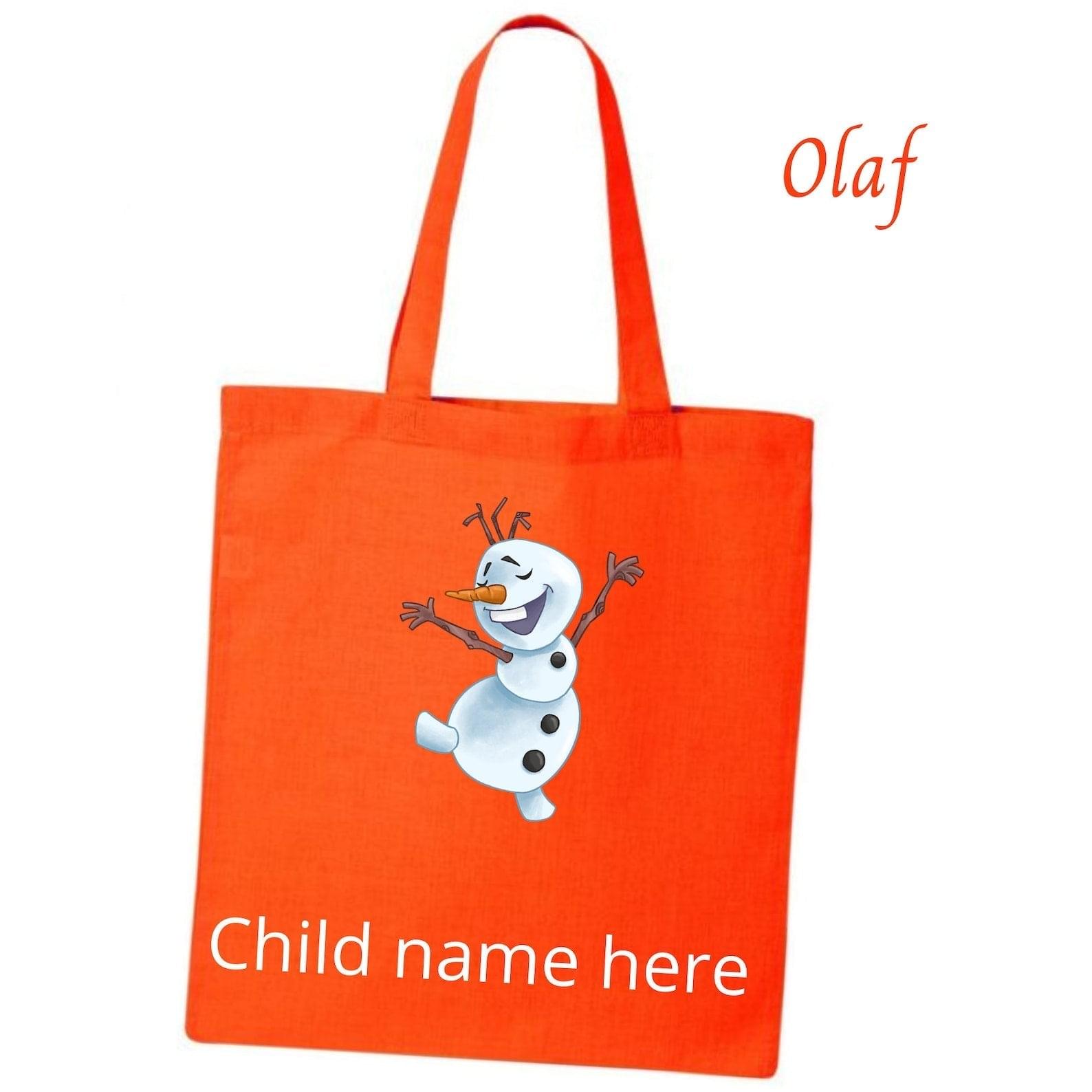 Disney-Inspired Frozen Princess Elsa, Anna & Olaf Personalized Tote Bags Olaf Tote Bag