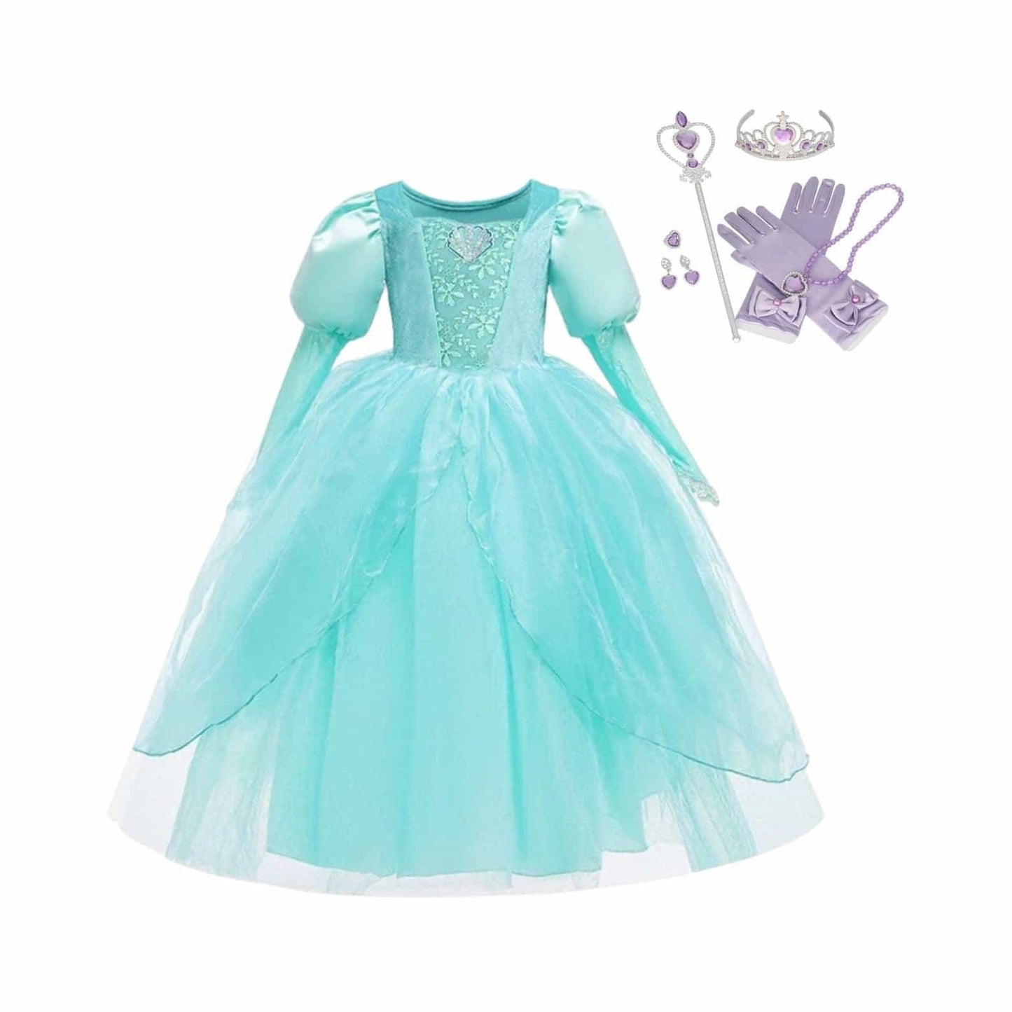 Disney-Inspired Little Mermaid Birthday Ariel Dress + Accessories