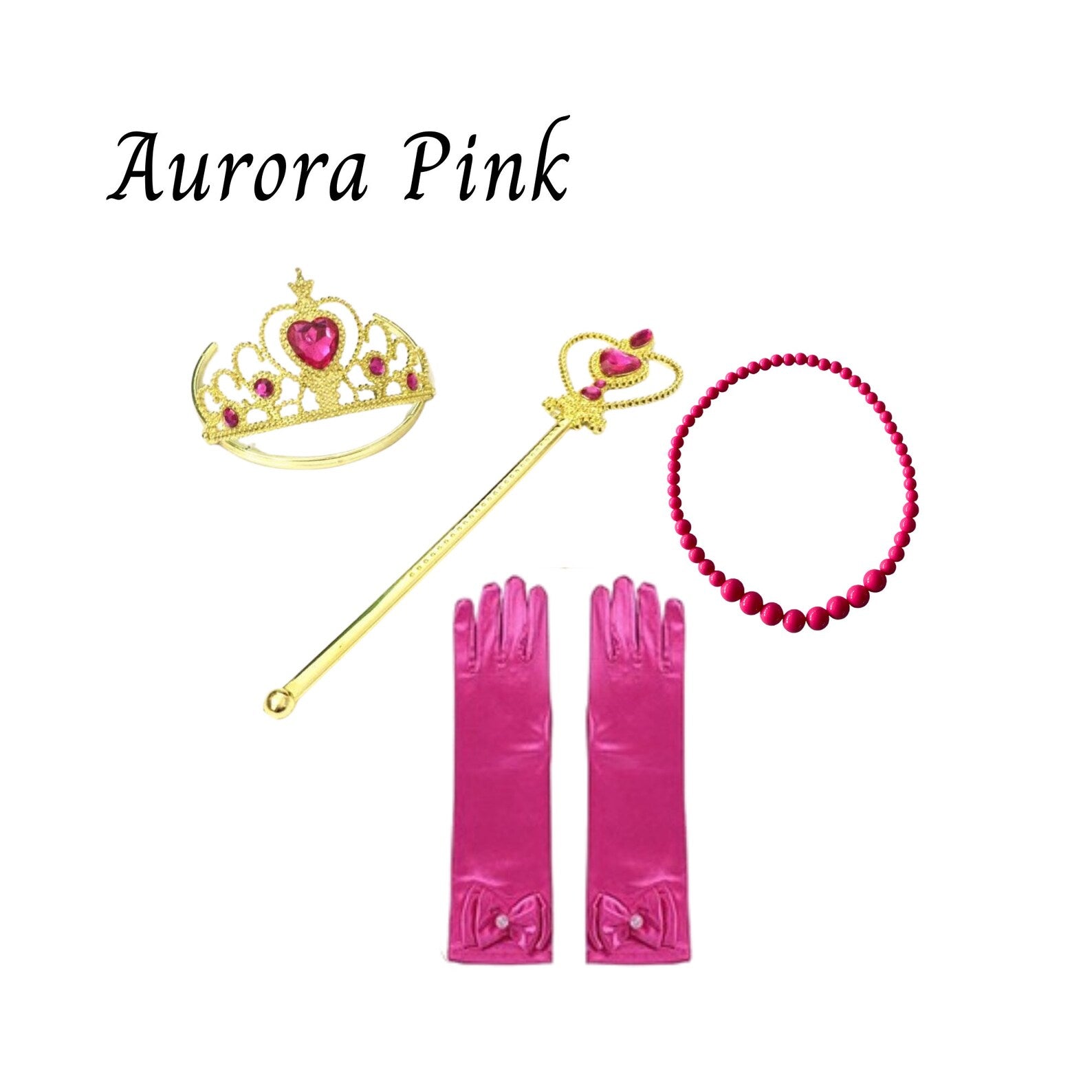 Disney-Inspired Princess Aurora Sleeping Beauty Accessories with Personalized Tote Bag, Princess Aurora Gift Set Aurora Pink Accessories