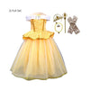 Disney-Inspired Princess Belle Deluxe Dress with Beauty and the Beast Accessories Full Set