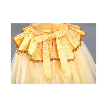 Disney-Inspired Princess Belle Deluxe Dress with Beauty and the Beast Accessories