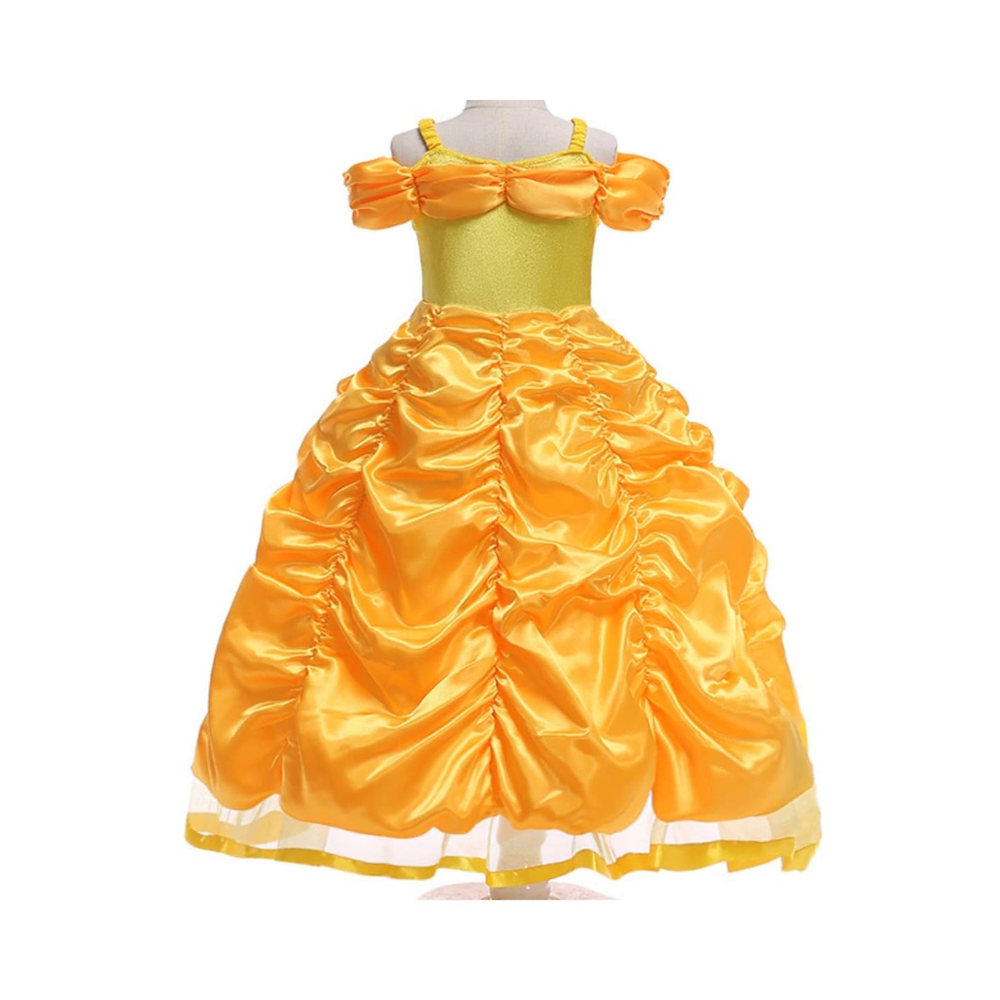 Disney-Inspired Princess Belle Dress with Beauty and the Beast Accessories