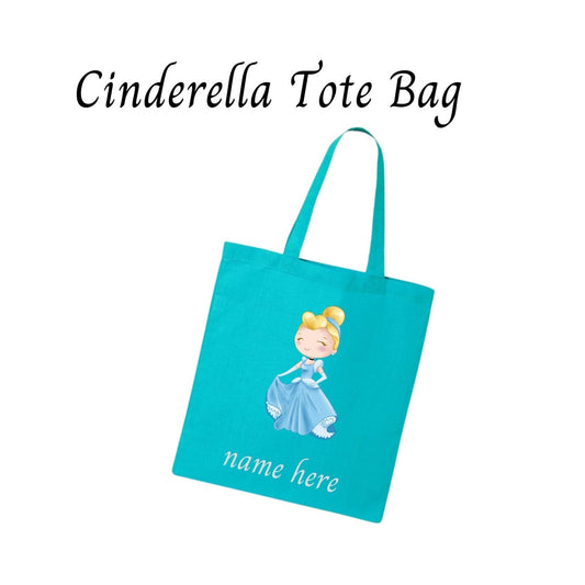 Disney-Inspired Princess Cinderella "La Cenicienta" Accessories with Personalized Tote Bag, Princess Cinderella Gift Set, Cinderella Tote Bag
