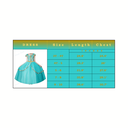 Disney-Inspired Princess Jasmine Birthday Dress