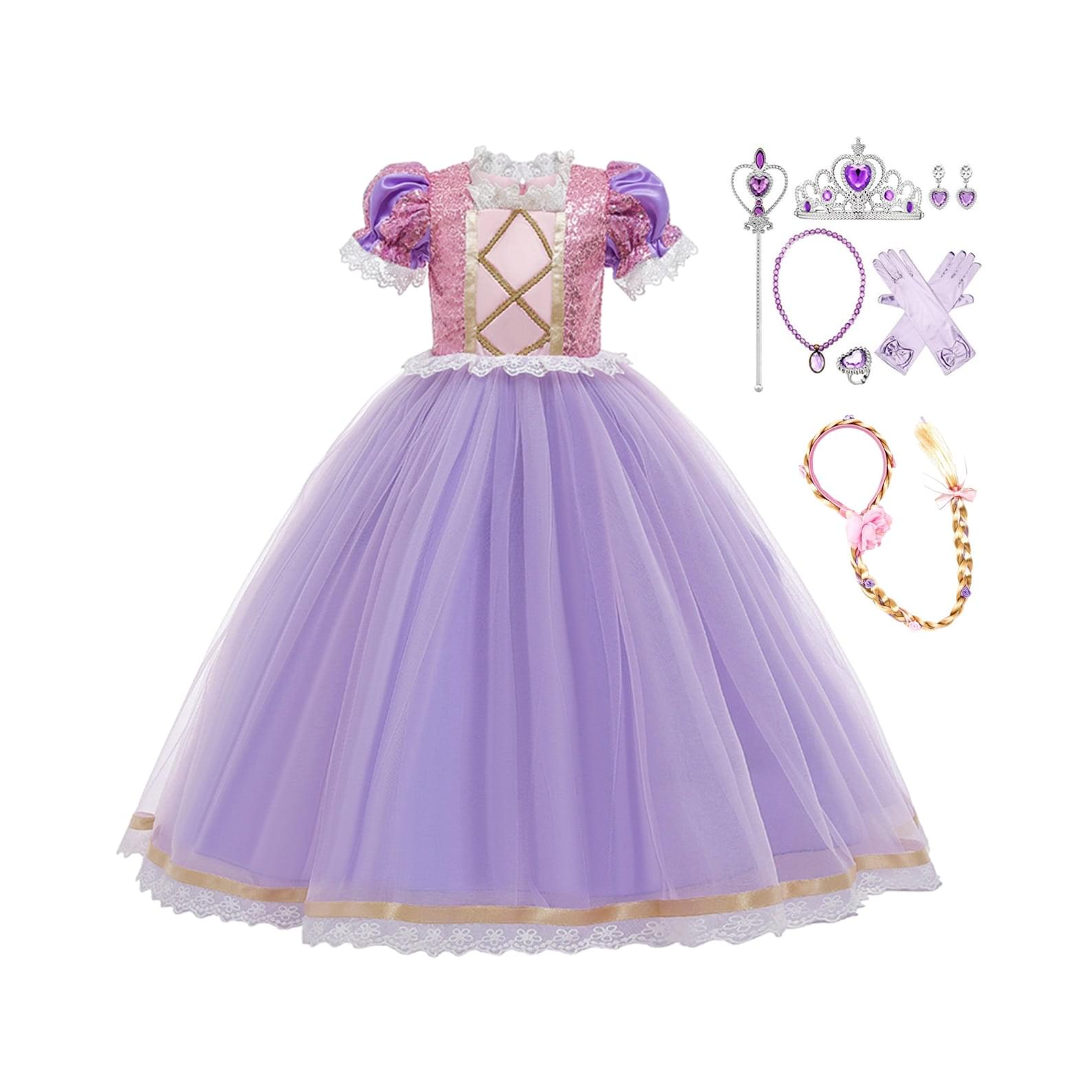 Disney-Inspired Princess Rapunzel Costume Dress for Birthday Party