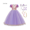 Disney-Inspired Princess Rapunzel Costume Dress for Birthday Party Full Set