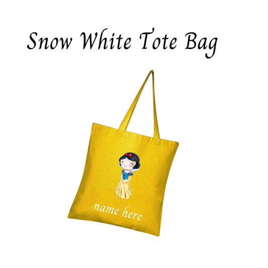 Disney-Inspired Princess Snow White "Blanca Nieves" Accessories with Personalized Tote Bag, Princess Snow White Gift Set. Snow White Tote Bag