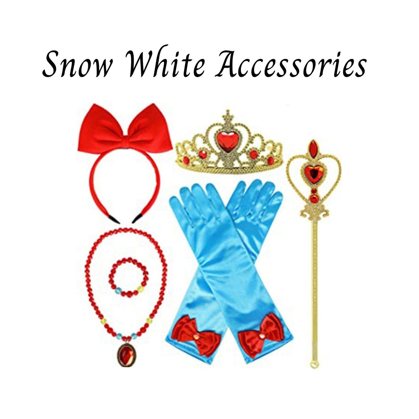 Disney-Inspired Princess Snow White "Blanca Nieves" Accessories with Personalized Tote Bag, Princess Snow White Gift Set. Snow White Accessory