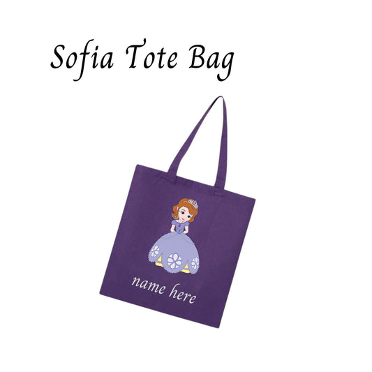 Disney-Inspired Princess Sofia the First Accessories with Personalized Tote Bag, Princess Sofia the First Gift Set, Sofia the 1st Sofia Personalized Tote Bag