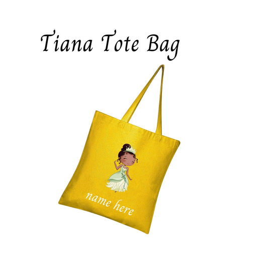 Disney-Inspired Princess Tiana Accessories with Personalized Tote Bag, Princess Tiana Gift Set Tiana personalized Tote Bag