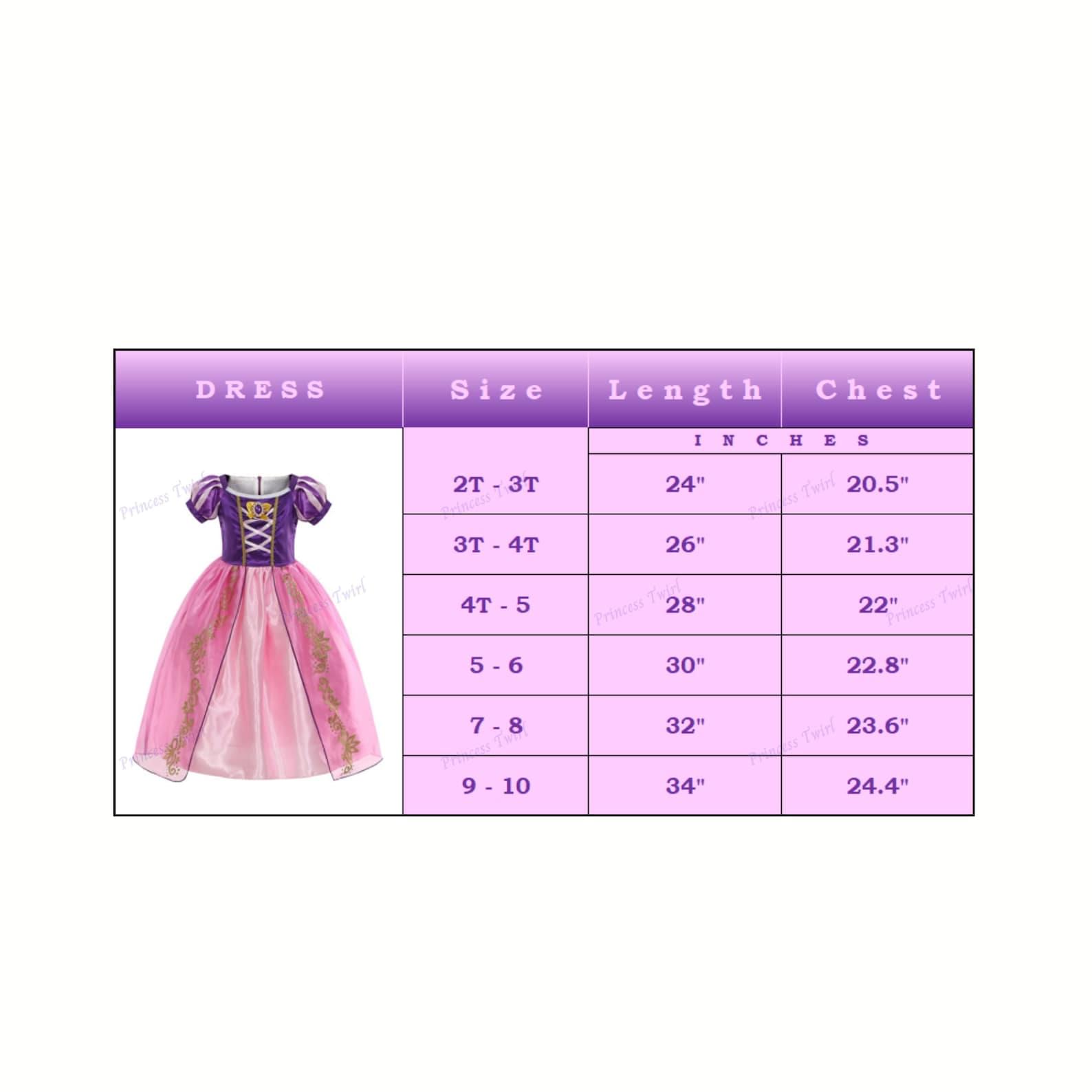 Disney-Inspired Purple-Pink Rapunzel Dress with Jewel for Birthday and Princess Dress Up