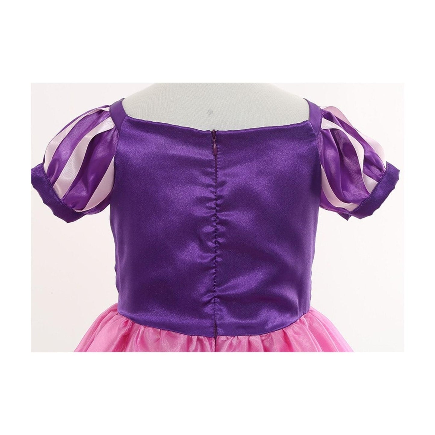 Disney-Inspired Purple-Pink Rapunzel Dress with Jewel for Birthday and Princess Dress Up