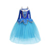 Disney-Inspired Sleeping Beauty Princess Aurora Blue Dress with Accessories