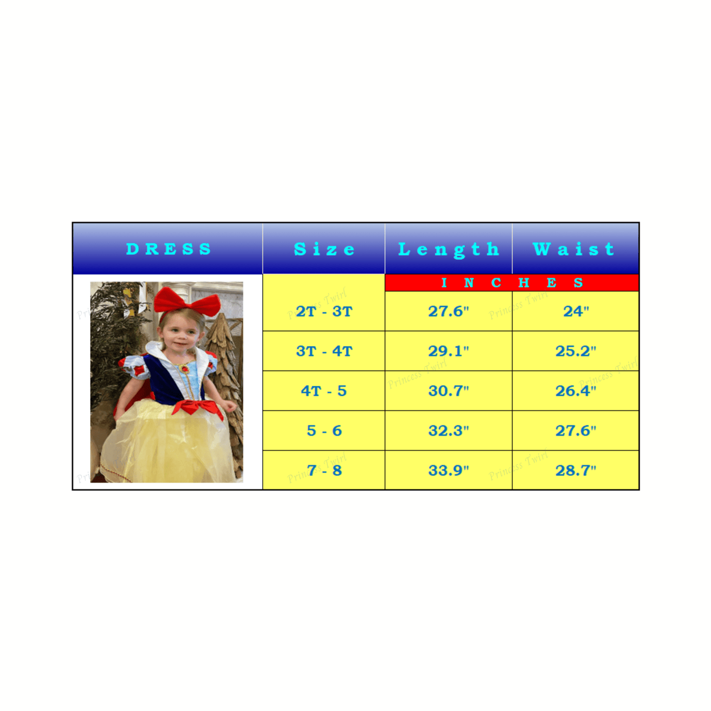 Disney-Inspired Snow White Deluxe Costume for Dress Up or Birthday