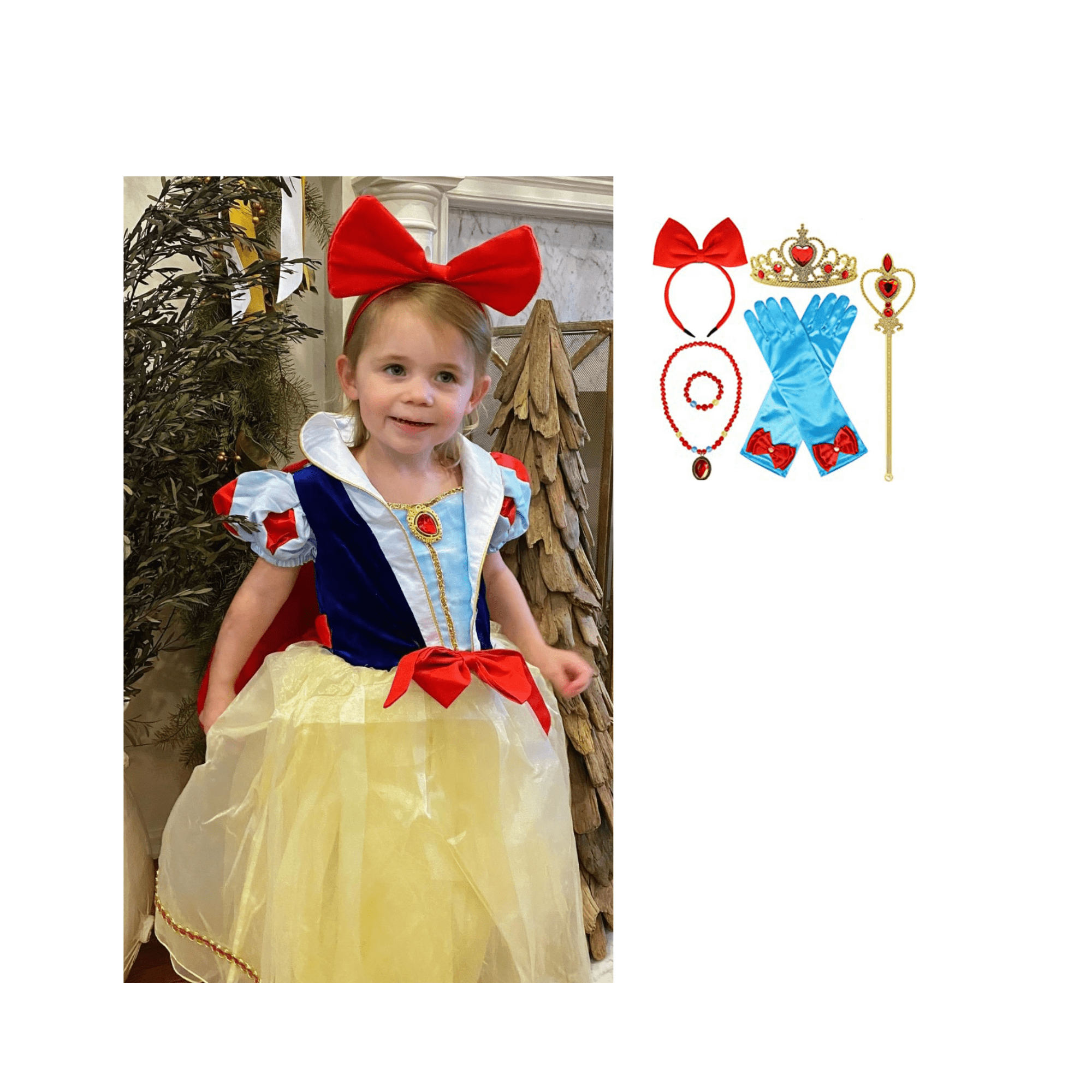 Disney-Inspired Snow White Deluxe Costume for Dress Up or Birthday
