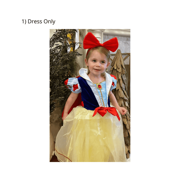 Disney-Inspired Snow White Deluxe Costume for Dress Up or Birthday Dress Only