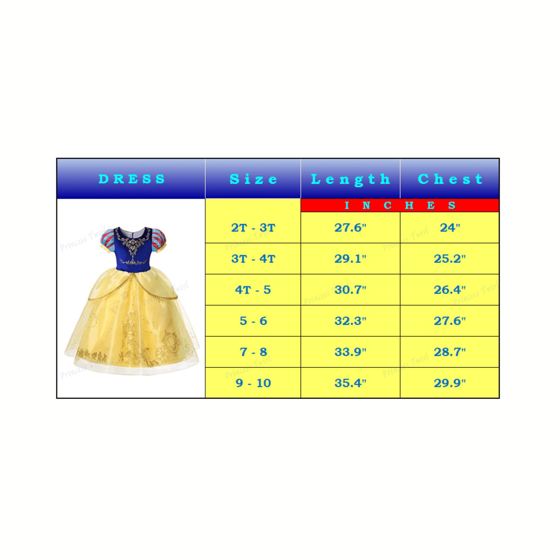 Disney-Inspired Snow White Deluxe Dress for Girls and Toddlers Costume