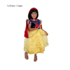 Disney-Inspired Snow White Deluxe Dress for Girls and Toddlers Costume Dress + Cape