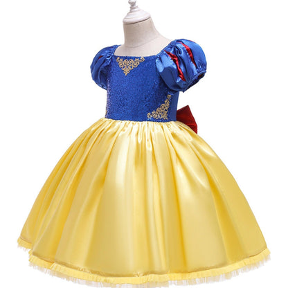 Disney-Inspired Snow White Dress for Girls and Toddlers